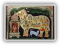 Kamdhenu Cow Tanjore Painting
