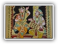 Dancing Lady Tanjore Painting